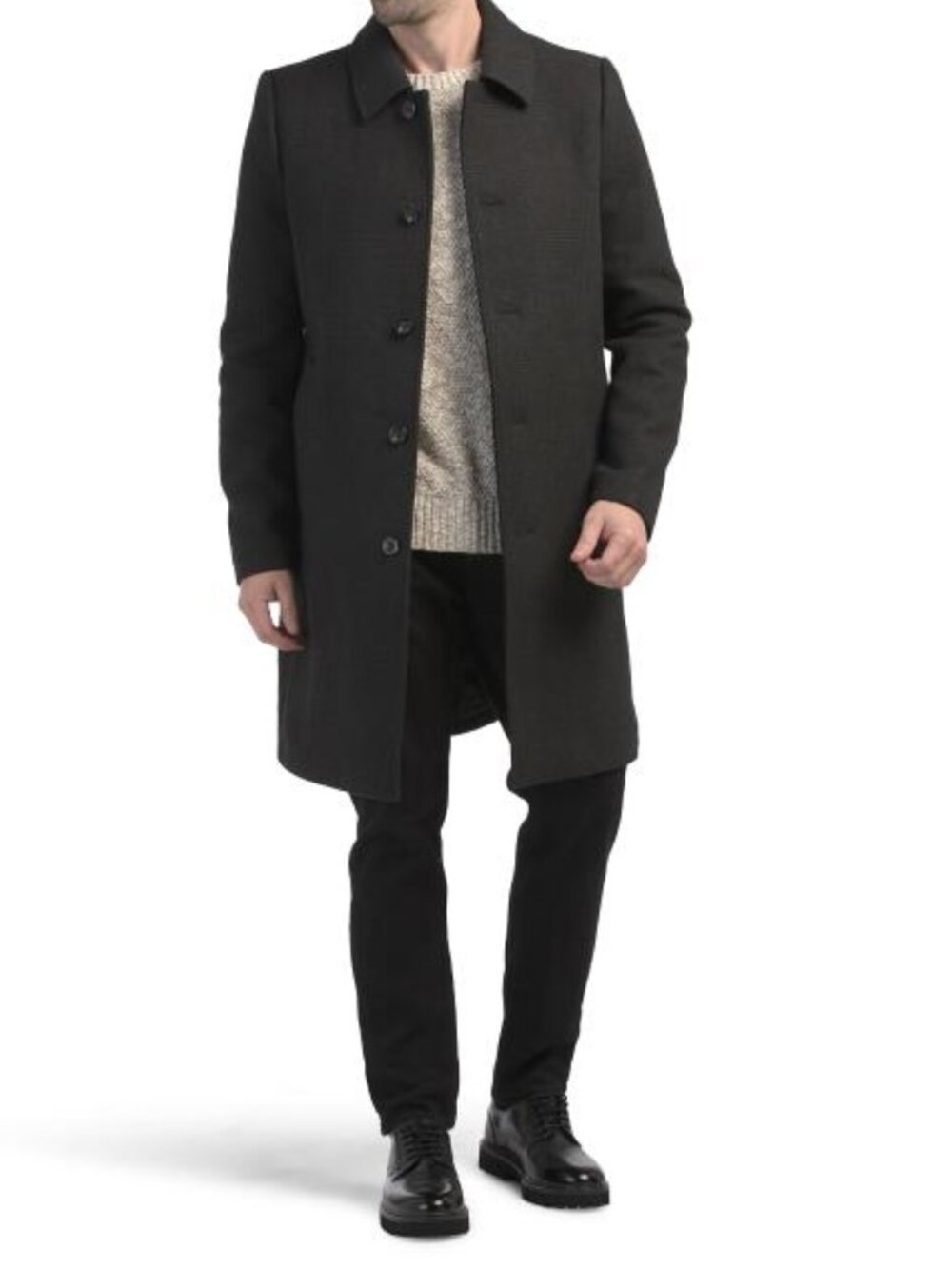 HUNTER Dark Grey Topper Long Coat